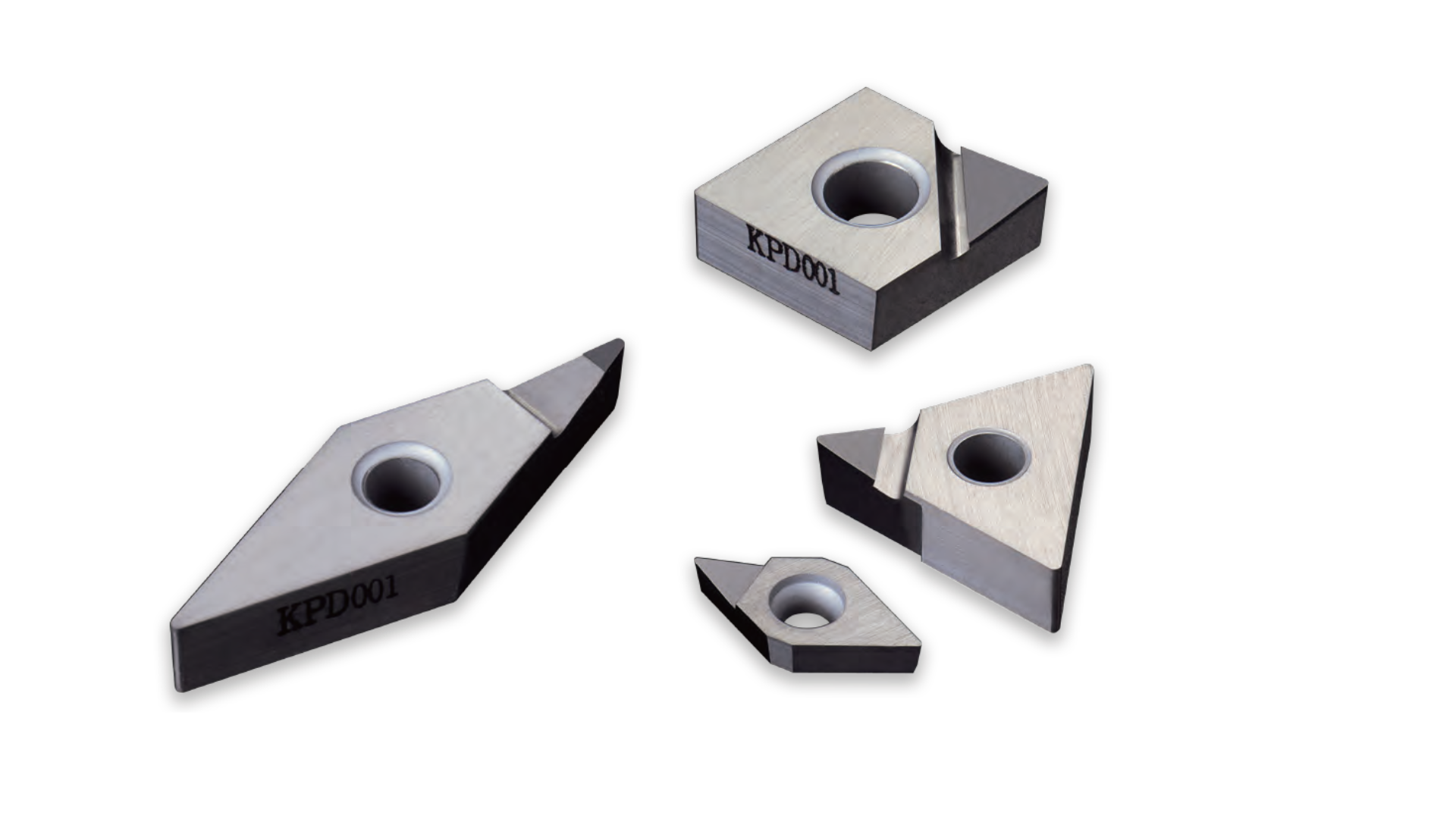 Polycrystalline Diamond (PCD) for Milling Non-ferrous Materials KPD001