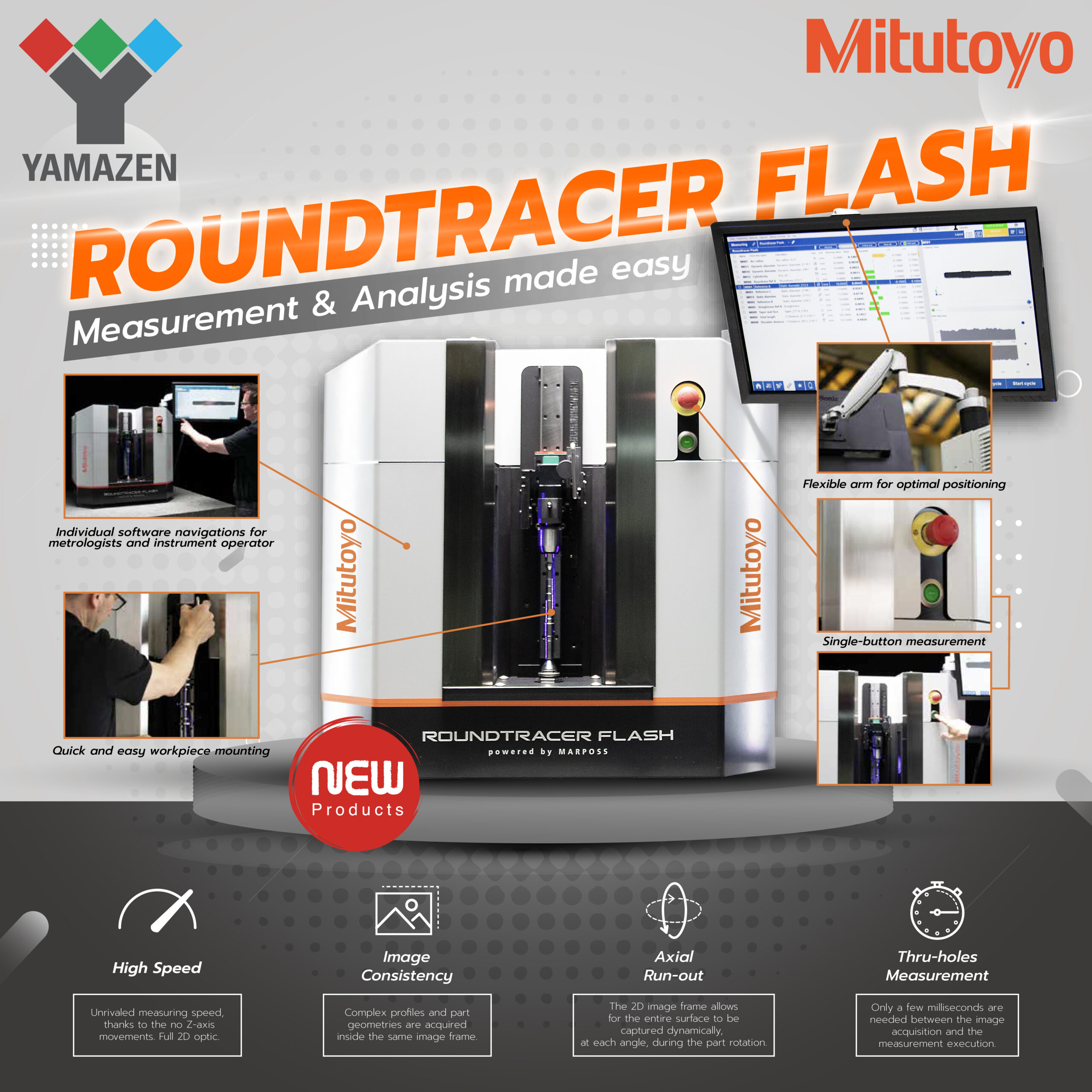 เครื่องวัด Mitutoyo Roundtracer Flash